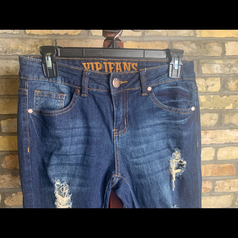 VIP Ripped Skinny Jeans - Picture 2 of 7